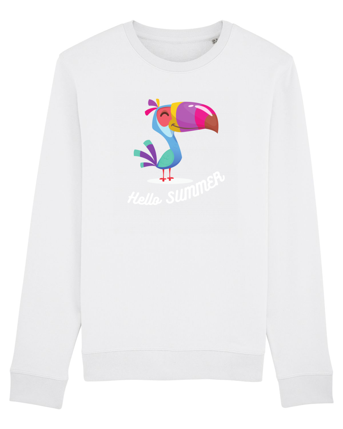 Bluză mânecă lungă Unisex Rise White