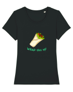 WRAP this up! Tricou mânecă scurtă guler larg fitted Damă Expresser