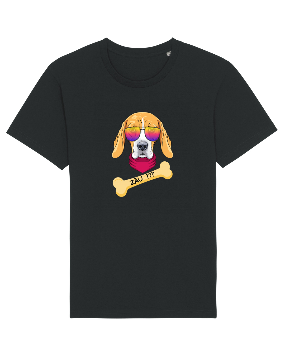 Tricou mânecă scurtă Unisex Rocker Black