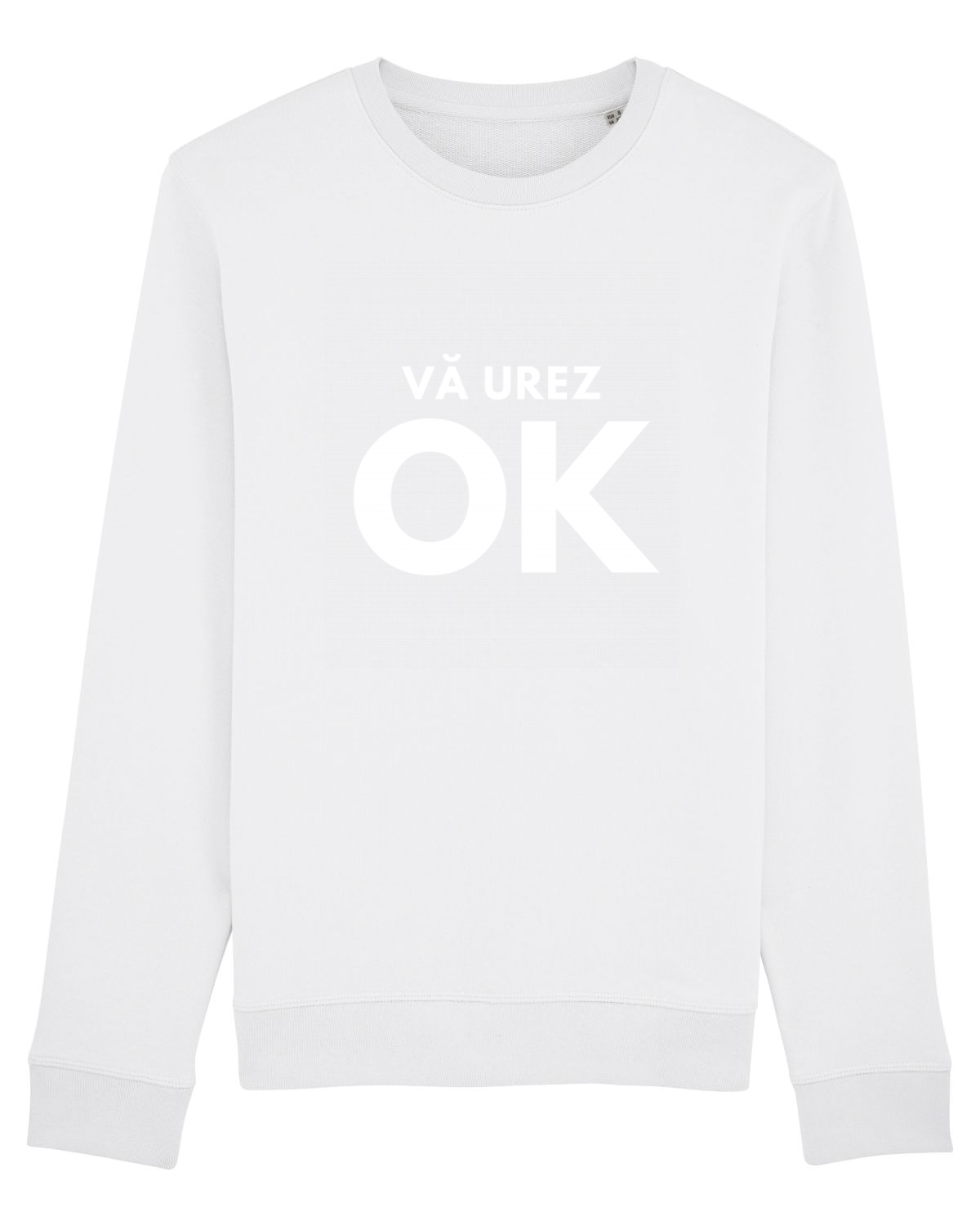 Bluză mânecă lungă Unisex Rise White