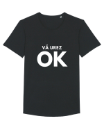 vă urez OK Tricou mânecă scurtă guler larg Bărbat Skater