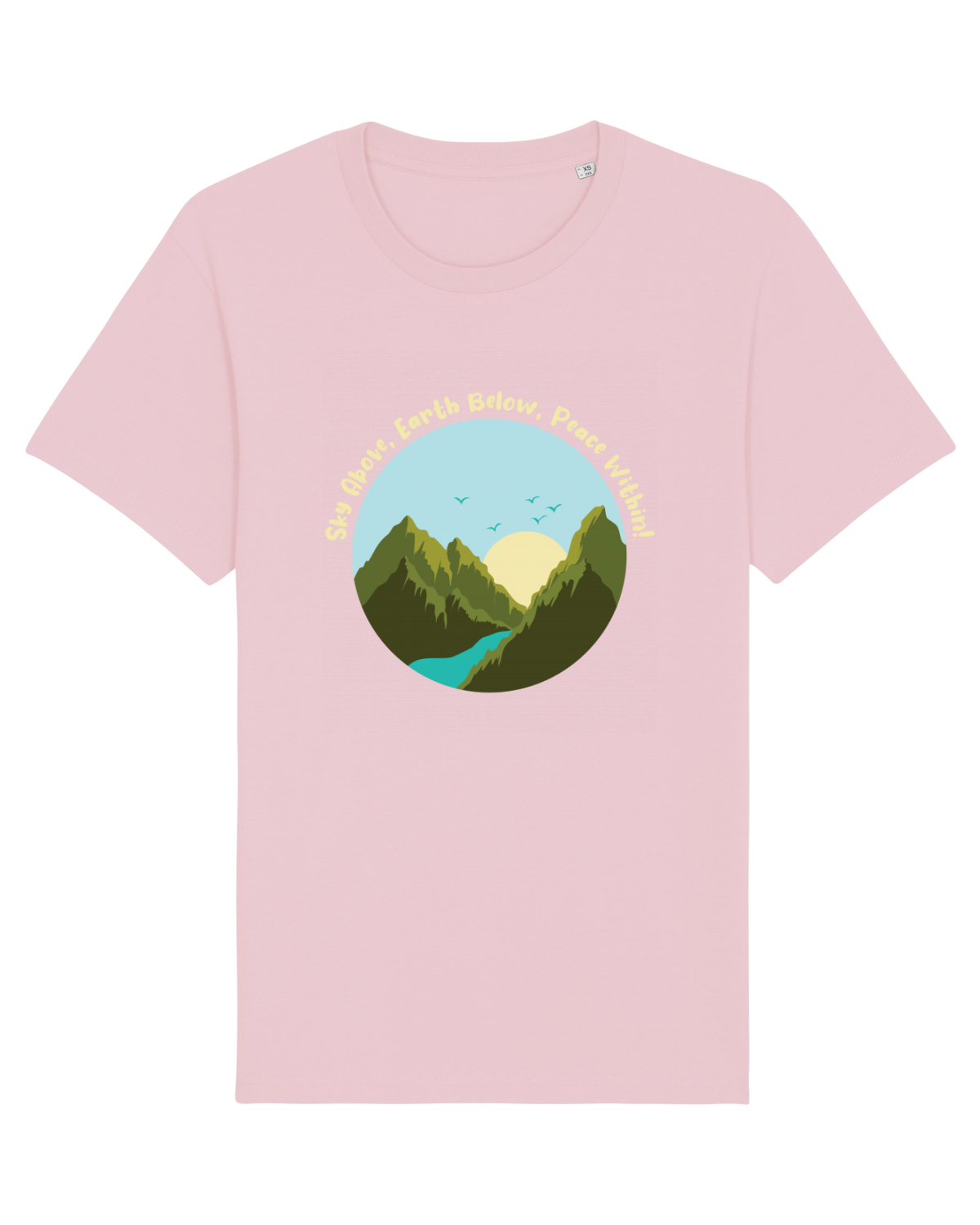 Tricou mânecă scurtă Unisex Rocker Cotton Pink