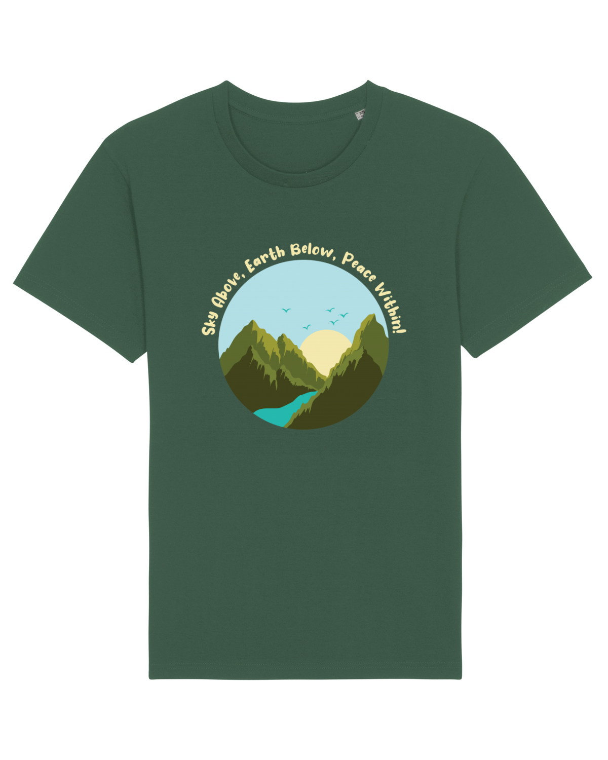 Tricou mânecă scurtă Unisex Rocker Bottle Green