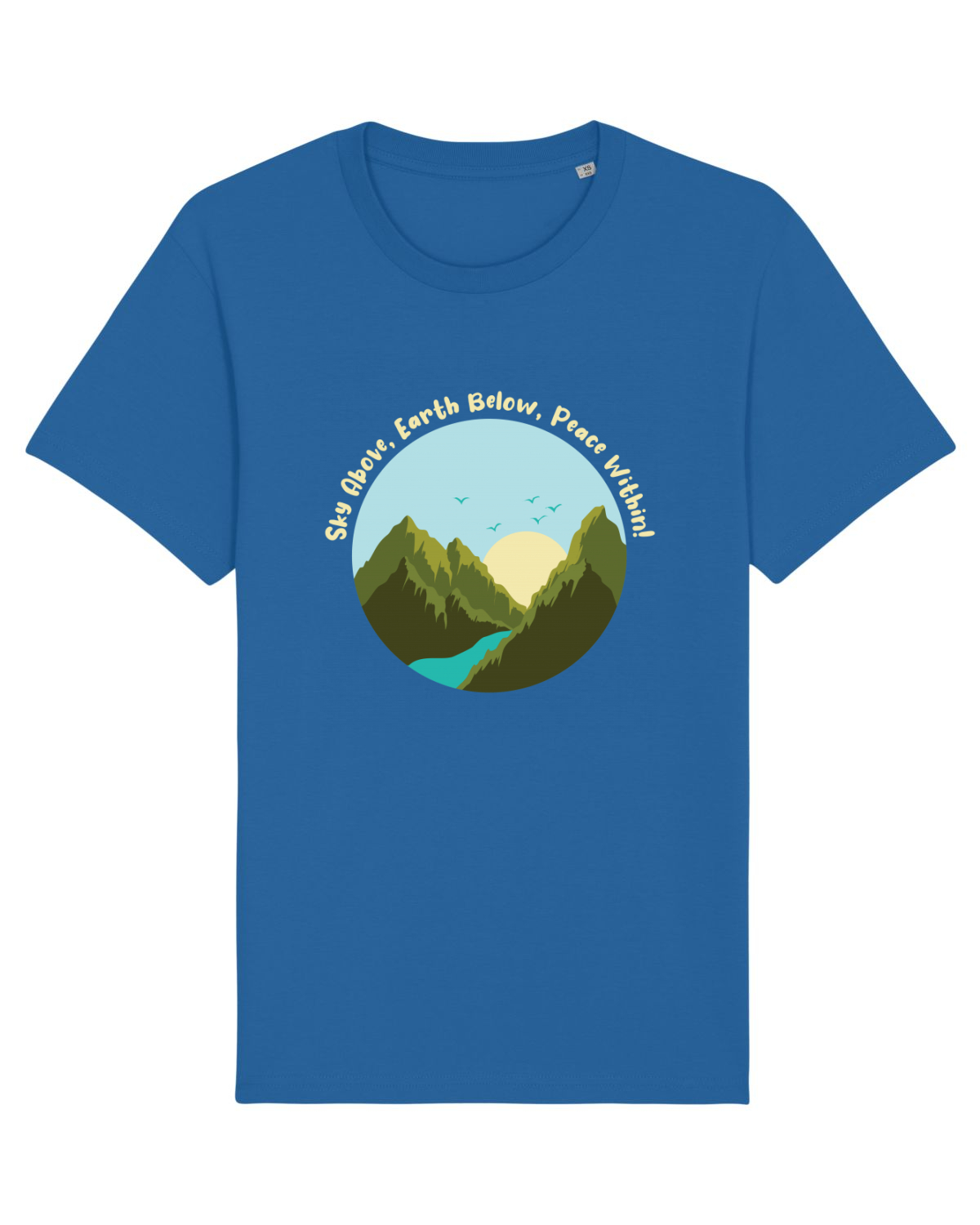 Tricou mânecă scurtă Unisex Rocker Royal Blue
