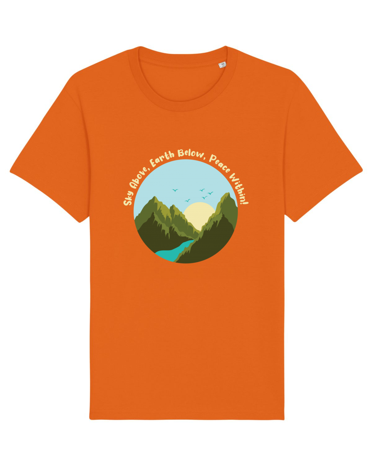 Tricou mânecă scurtă Unisex Rocker Bright Orange