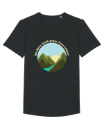 Sky Above, Earth Below, Peace Within! Tricou mânecă scurtă guler larg Bărbat Skater