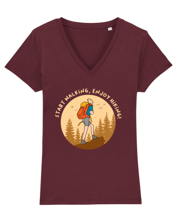 Start Walking, Enjoy Hiking! Burgundy