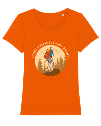 Start Walking, Enjoy Hiking! Bright Orange