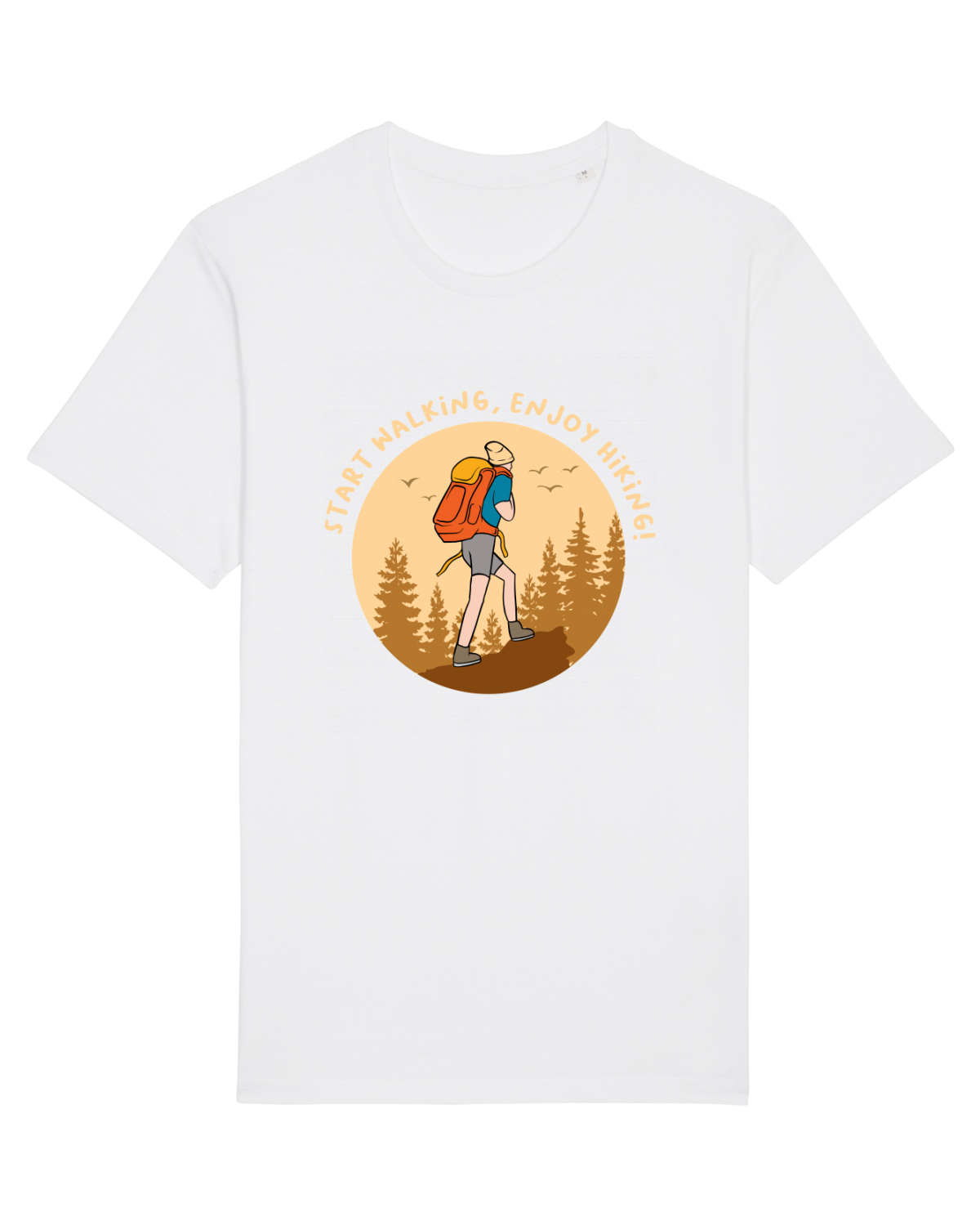 Tricou mânecă scurtă Unisex Rocker White