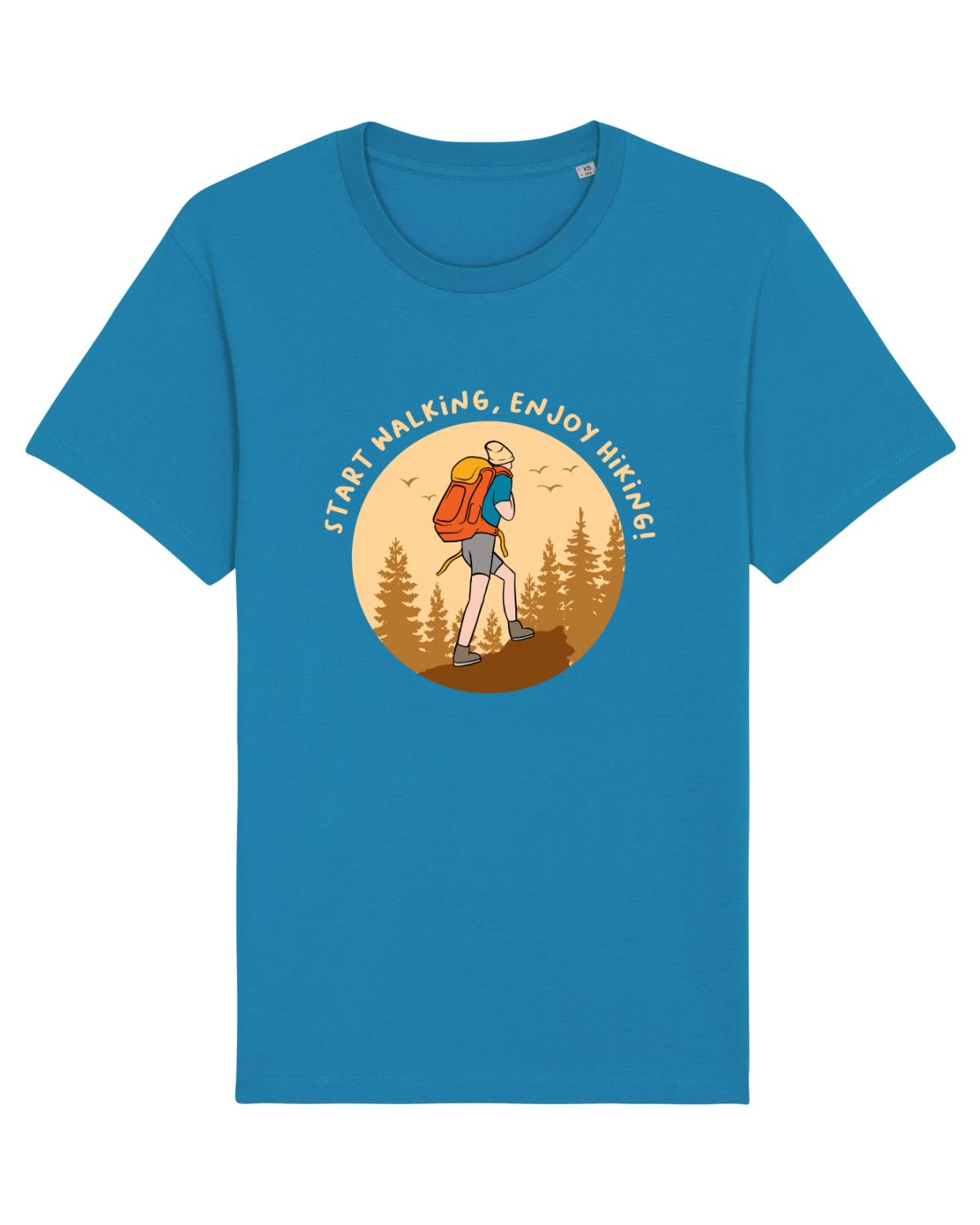 Tricou mânecă scurtă Unisex Rocker Azur
