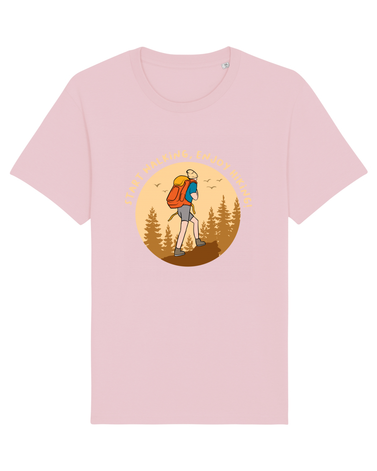 Tricou mânecă scurtă Unisex Rocker Cotton Pink