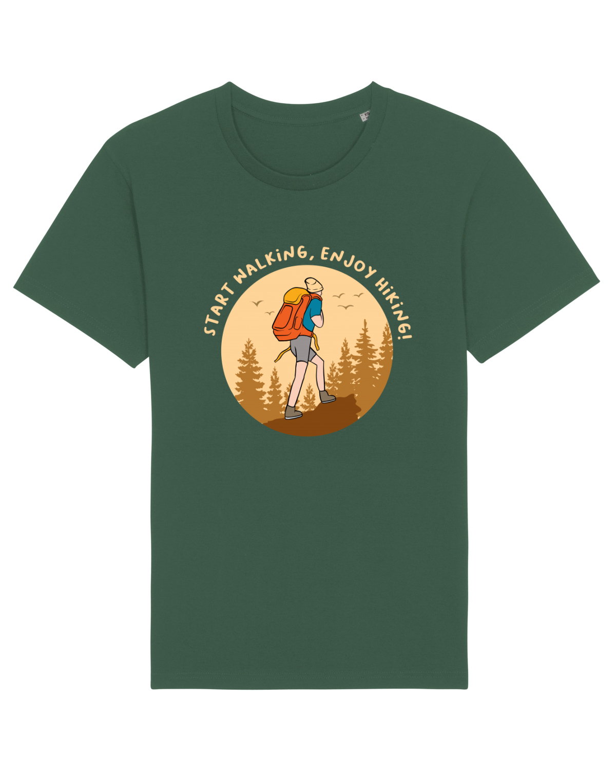 Tricou mânecă scurtă Unisex Rocker Bottle Green