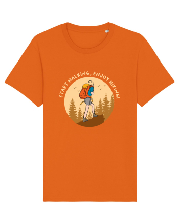 Start Walking, Enjoy Hiking! Bright Orange