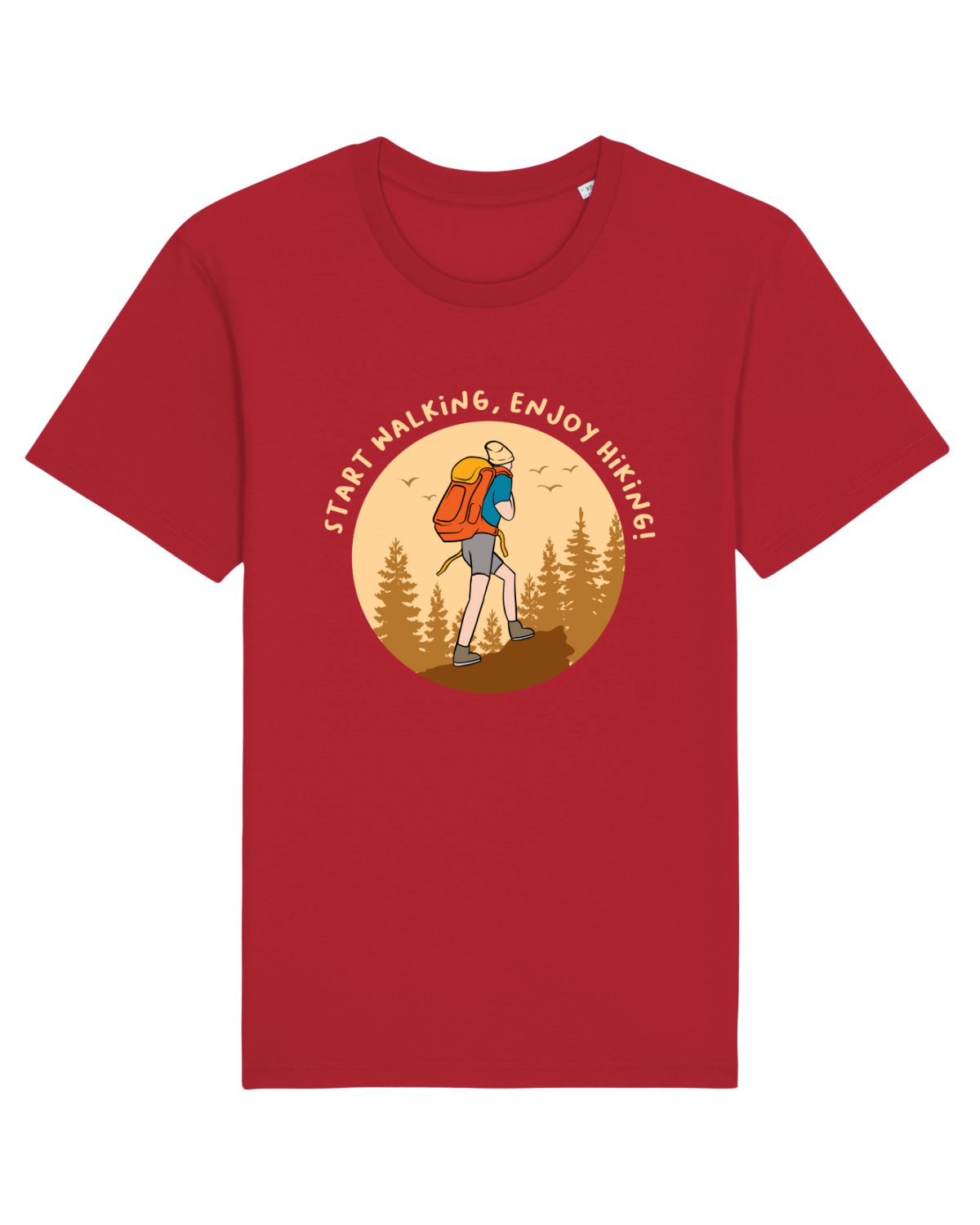 Tricou mânecă scurtă Unisex Rocker Red