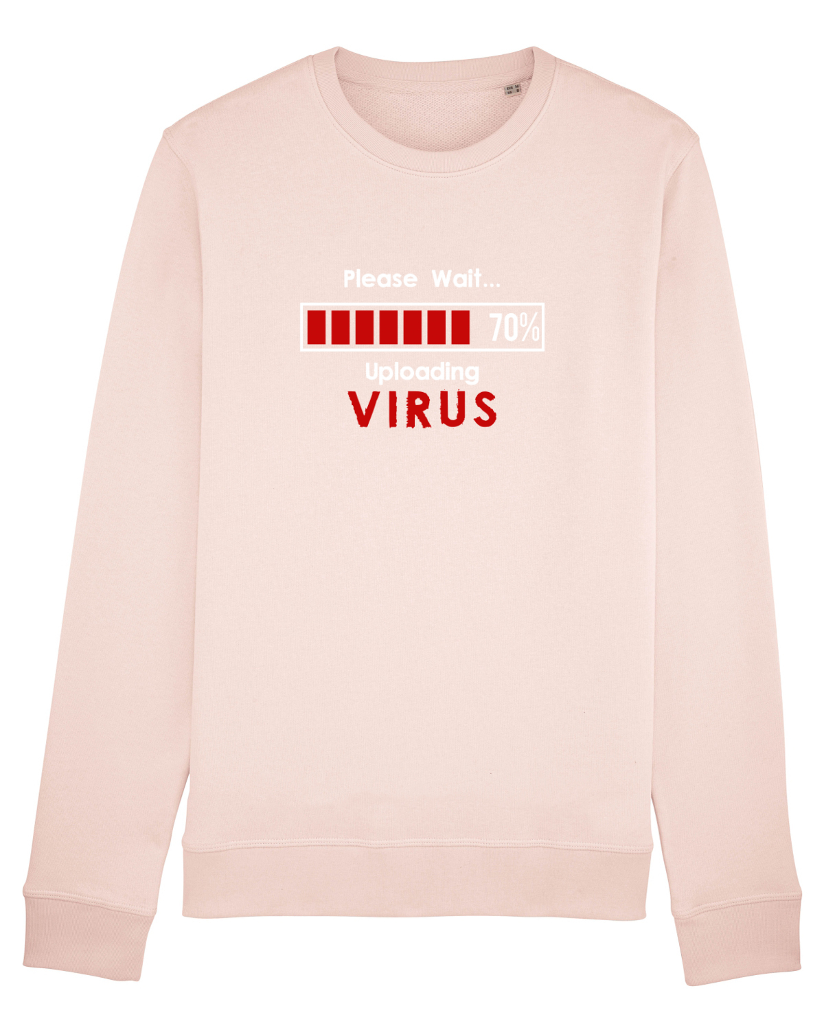 Bluză mânecă lungă Unisex Rise Candy Pink