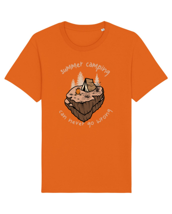 Summer Camping Can Never Go Wrong Bright Orange