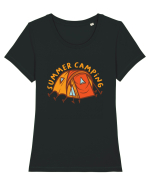 Summer Camping Tricou mânecă scurtă guler larg fitted Damă Expresser