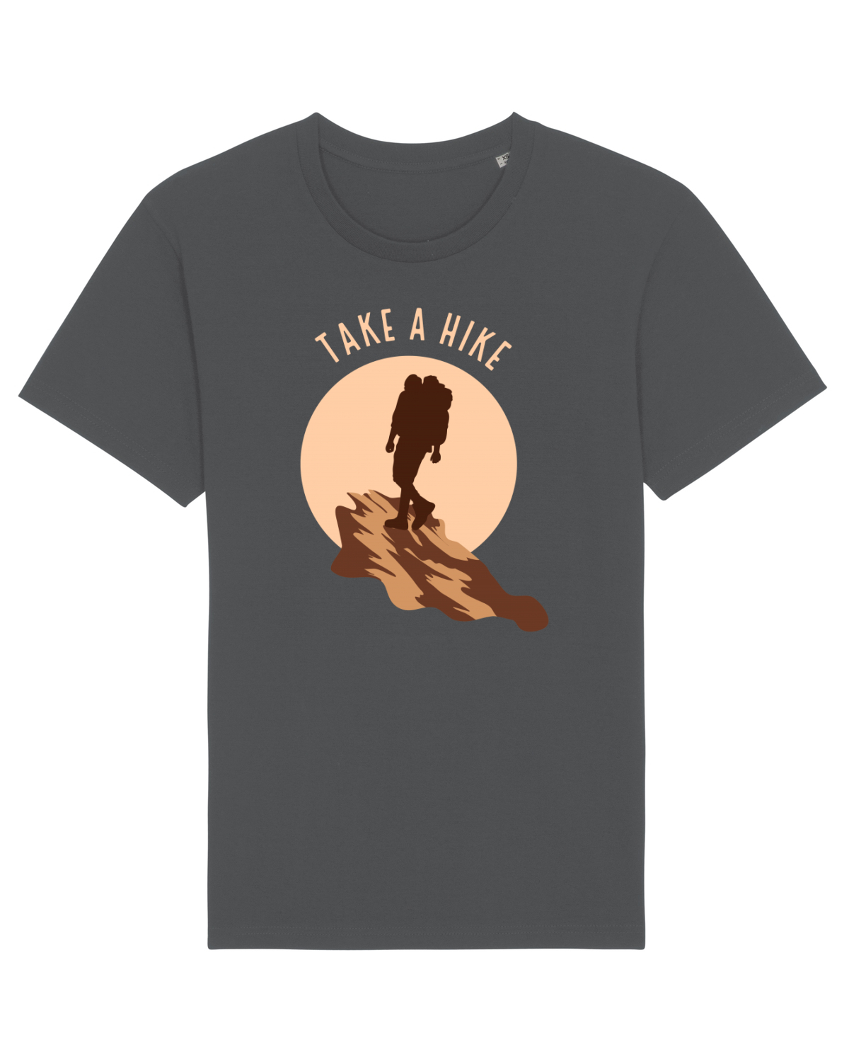 Tricou mânecă scurtă Unisex Rocker Anthracite