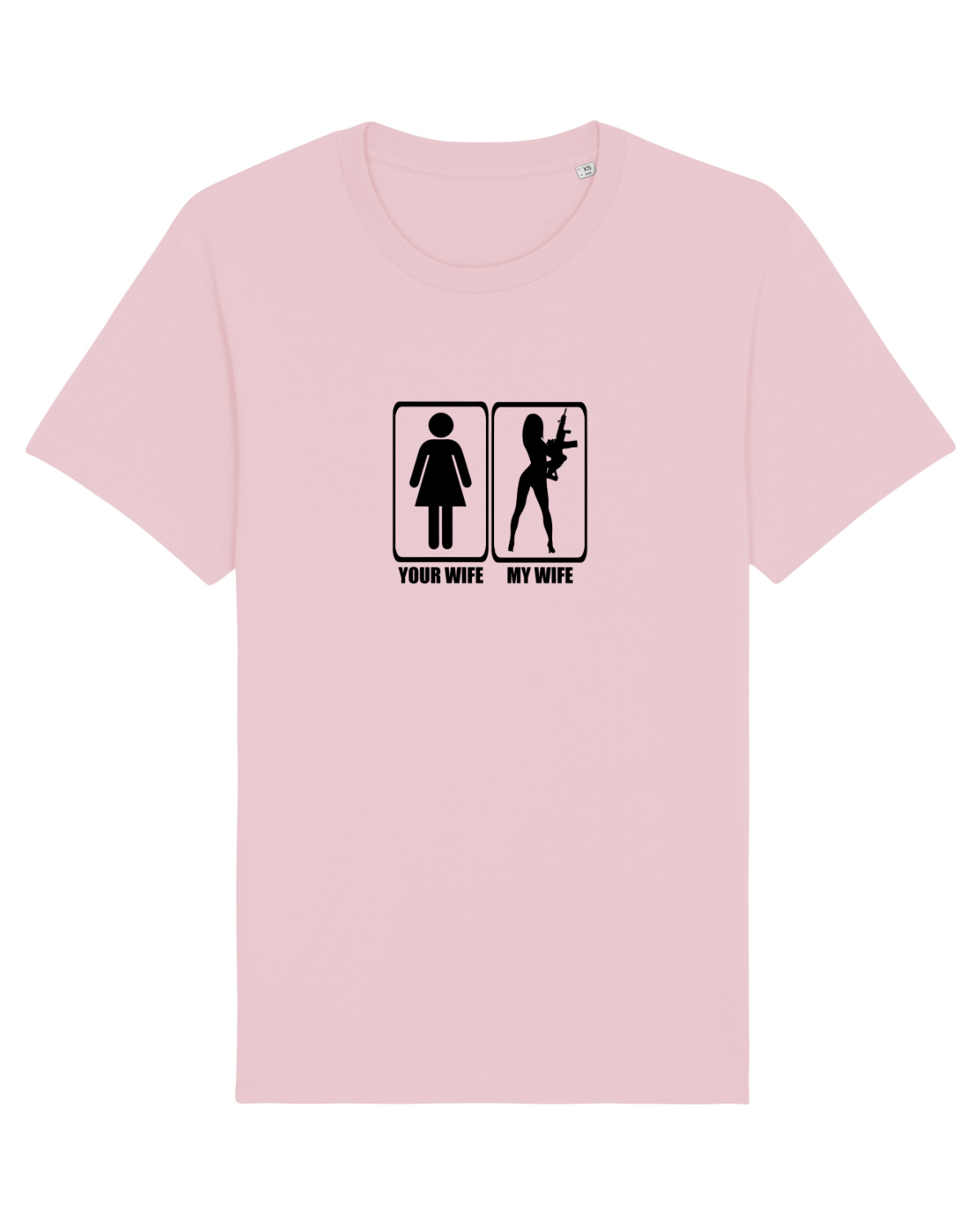Tricou mânecă scurtă Unisex Rocker Cotton Pink