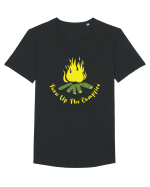 Turn Up the Campfire Tricou mânecă scurtă guler larg Bărbat Skater