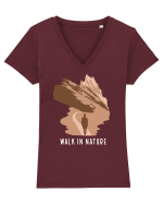 Walk in Nature Tricou mânecă scurtă guler V Damă Evoker