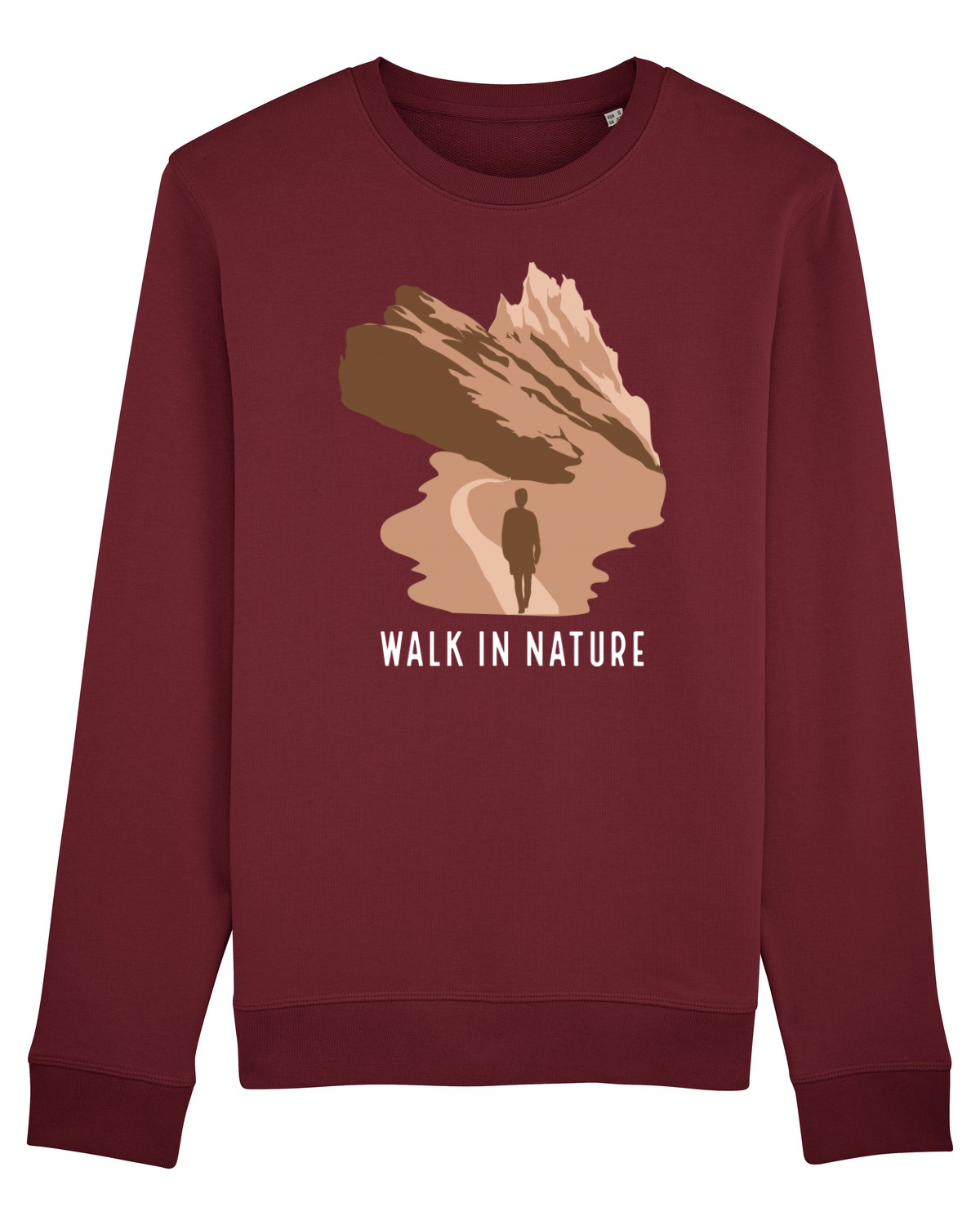 Bluză mânecă lungă Unisex Rise Burgundy