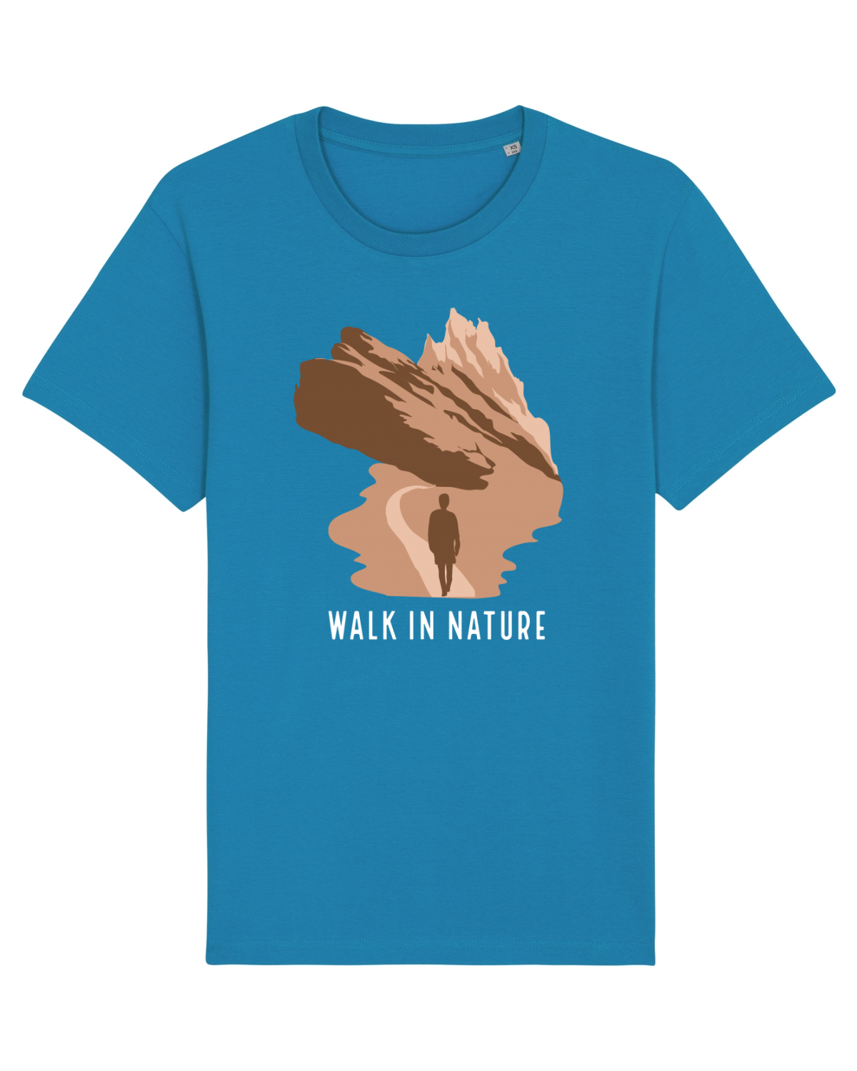 Tricou mânecă scurtă Unisex Rocker Azur