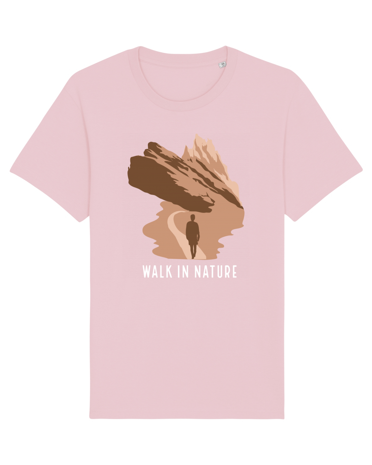 Tricou mânecă scurtă Unisex Rocker Cotton Pink