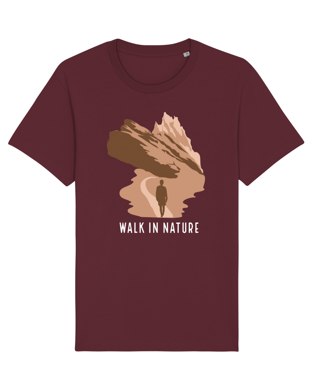 Tricou mânecă scurtă Unisex Rocker Burgundy