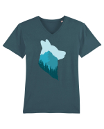 Sky Above, Earth Below, Peace Within! Tricou mânecă scurtă guler V Bărbat Presenter