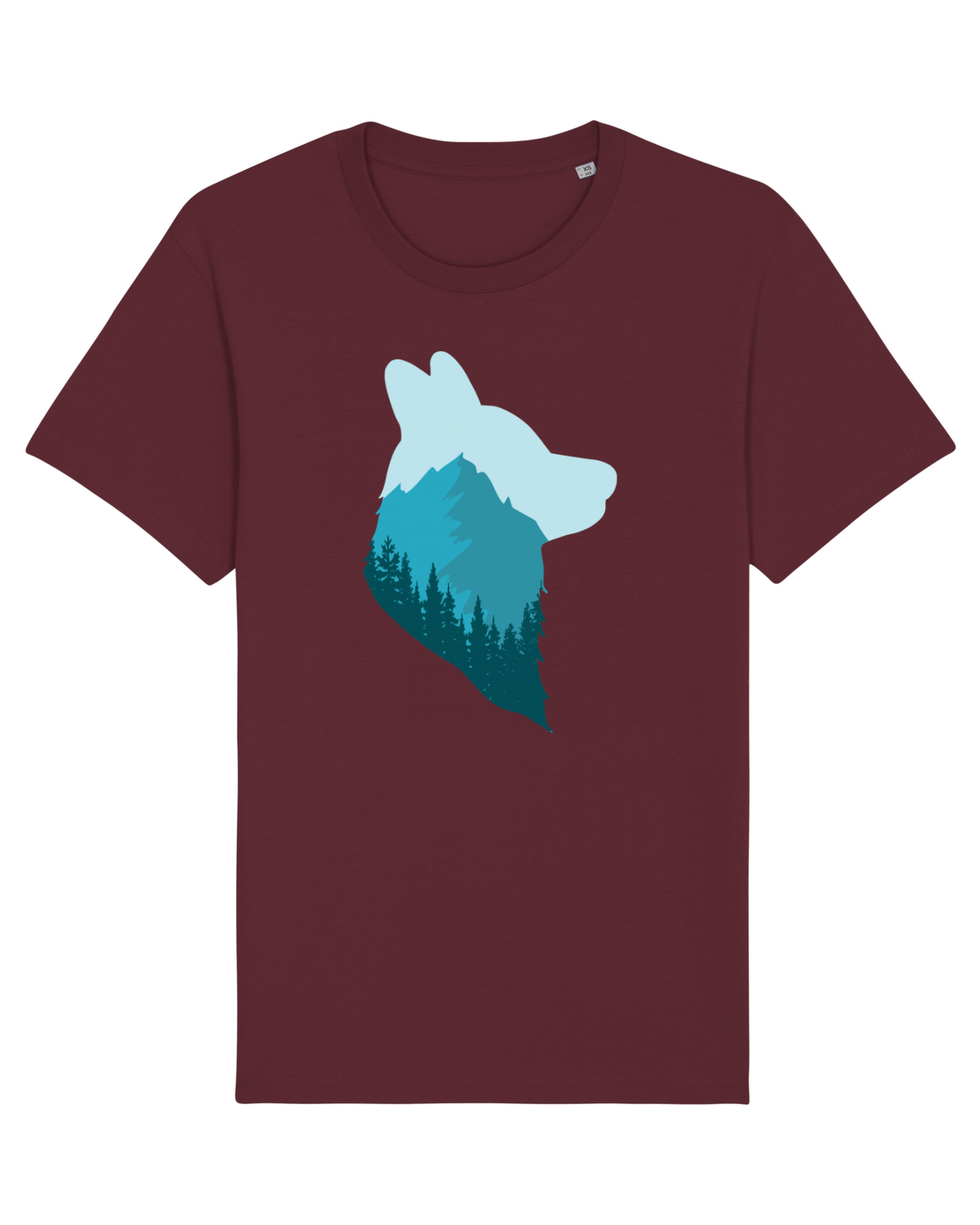 Tricou mânecă scurtă Unisex Rocker Burgundy