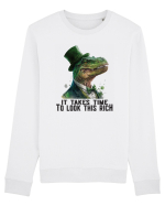cu atitudine irlandeză - It takes time to look this rich Bluză mânecă lungă Unisex Rise