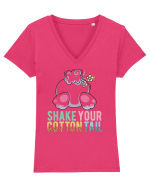 Shake Your Cotton Tail Tricou mânecă scurtă guler V Damă Evoker