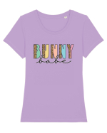 Bunny Babe Tricou mânecă scurtă guler larg fitted Damă Expresser