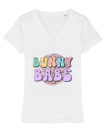 Bunny Babe Season Tricou mânecă scurtă guler V Damă Evoker