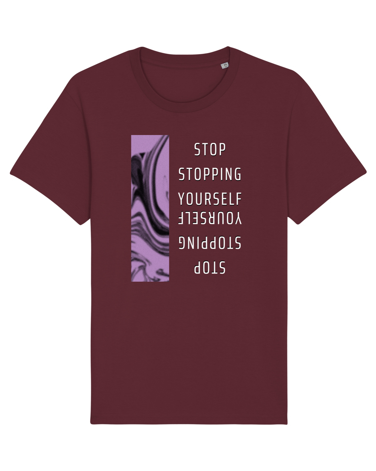Tricou mânecă scurtă Unisex Rocker Burgundy