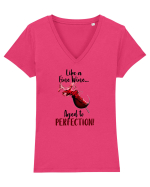 Aged to perfection Tricou mânecă scurtă guler V Damă Evoker