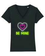 Fii cu mine! Tricou mânecă scurtă guler V Damă Evoker