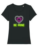 Fii cu mine! Tricou mânecă scurtă guler larg fitted Damă Expresser