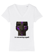 I'm Reinventing Myself Tricou mânecă scurtă guler V Damă Evoker