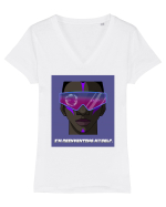 I m reinventing myself Tricou mânecă scurtă guler V Damă Evoker