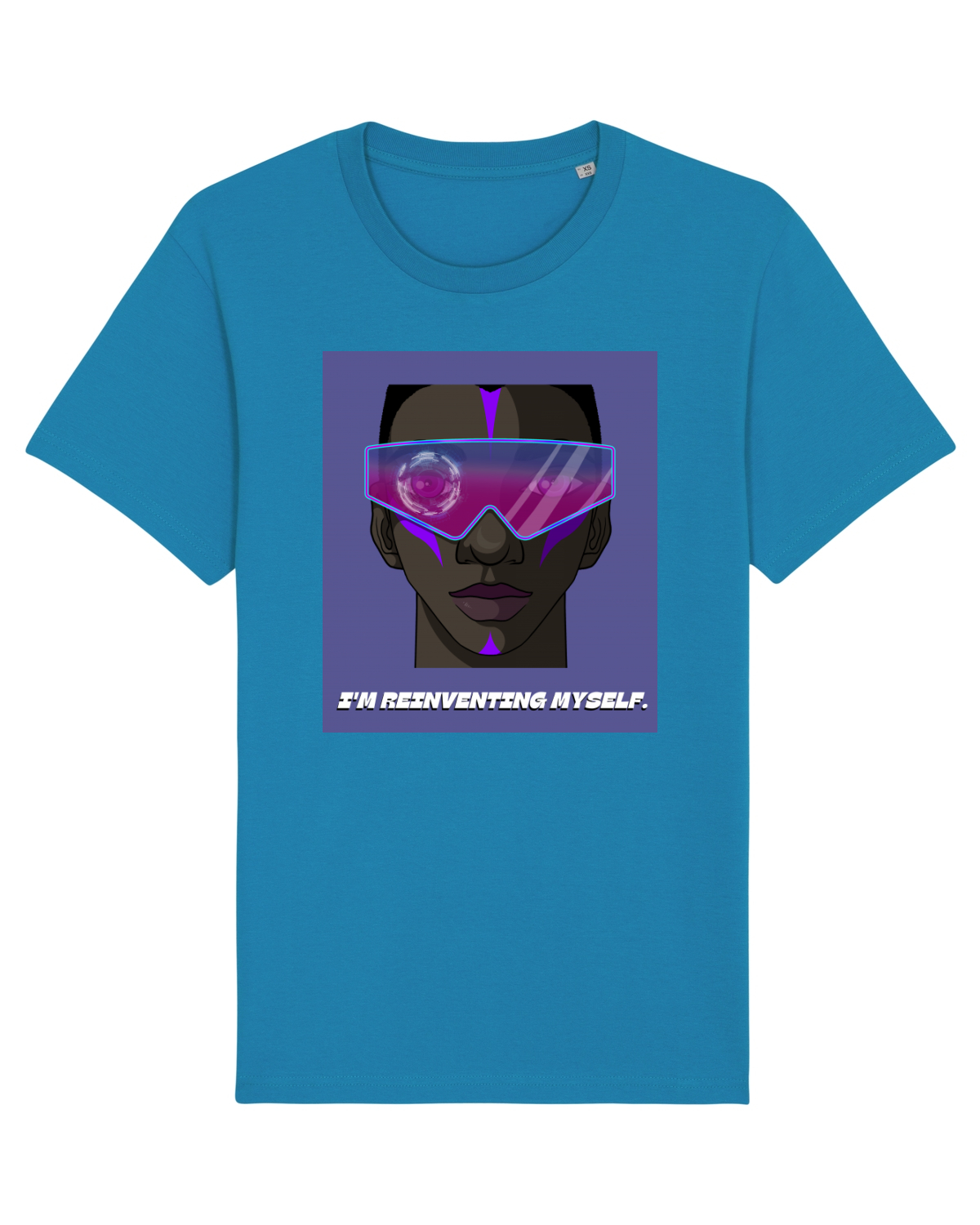 Tricou mânecă scurtă Unisex Rocker Azur