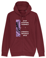 Stop Stopping Yourself2 Hanorac cu fermoar Unisex Connector