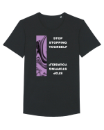 Stop Stopping Yourself2 Tricou mânecă scurtă guler larg Bărbat Skater