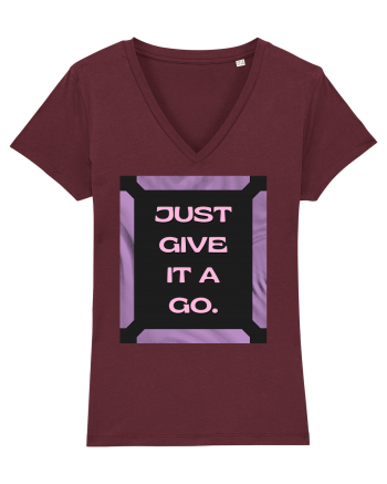 Just Give It A Go2 Burgundy