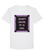 Just Give It A Go2 Tricou mânecă scurtă guler larg Bărbat Skater