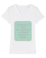 if you donn t make a change... Tricou mânecă scurtă guler V Damă Evoker