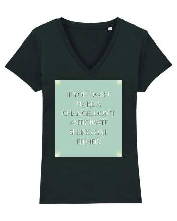 if you donn t make a change... Black