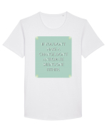 if you donn t make a change... Tricou mânecă scurtă guler larg Bărbat Skater