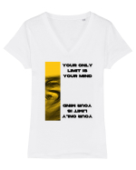 your only  limit is your mind Tricou mânecă scurtă guler V Damă Evoker
